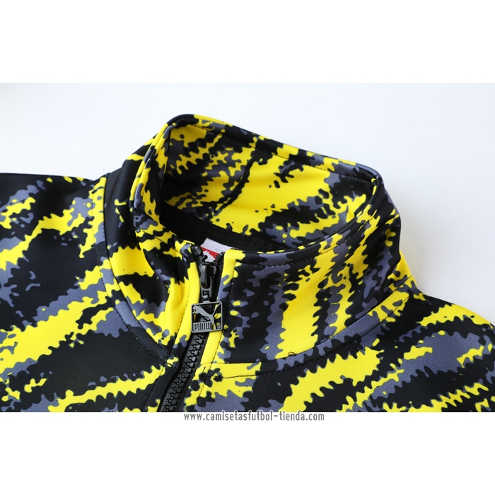 Chandal de Chaqueta del Borussia Dortmund 2021 Negro
